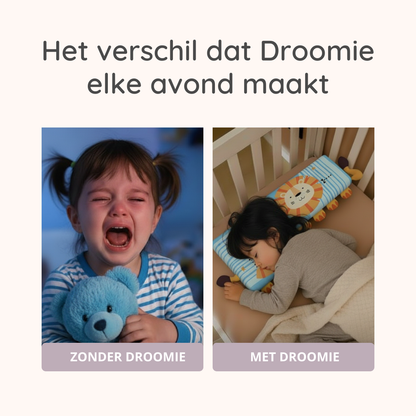 Droomie™ - Het kussen dat bedtijd weer leuk maakt.