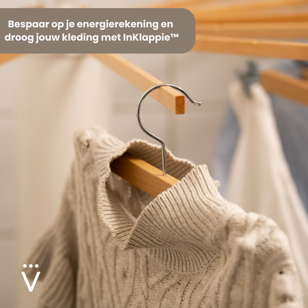 InKlappie™ - Nooit meer ruimtegebrek met dit compacte droogrek