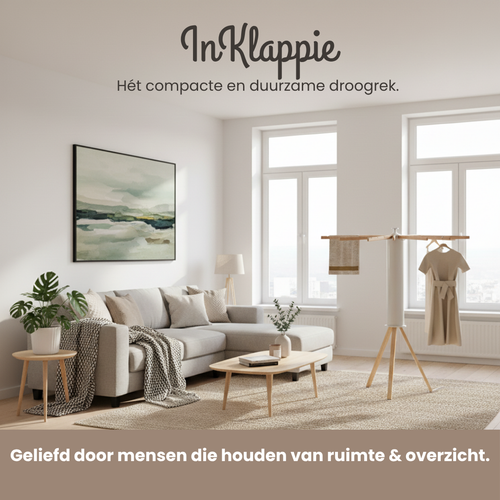 InKlappie™ - Nooit meer ruimtegebrek met dit compacte droogrek