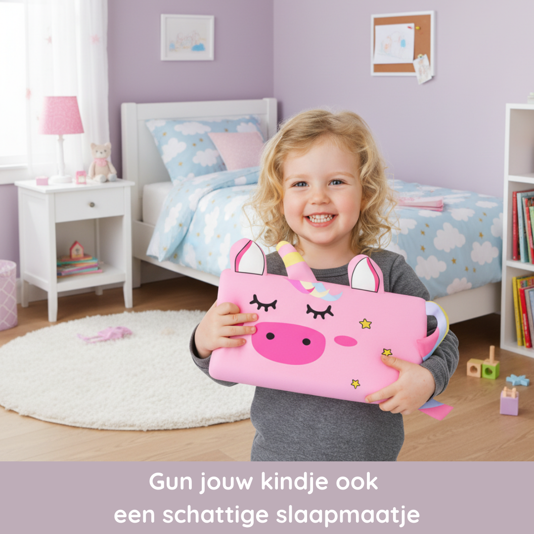 Droomie™ - Het kussen dat bedtijd weer leuk maakt.