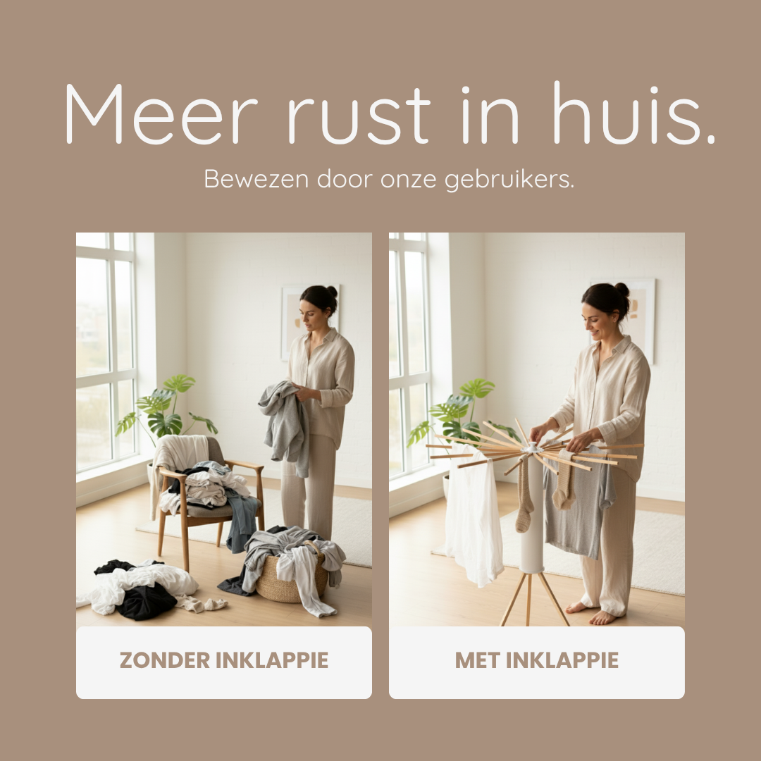 InKlappie™ - Nooit meer ruimtegebrek met dit compacte droogrek